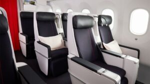 Air France 787-9 premium economy interior.