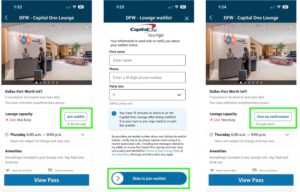 Capital One Has A New Real-Time Lounge Capacity Tracker 3 - capital one app screen shot waitlist