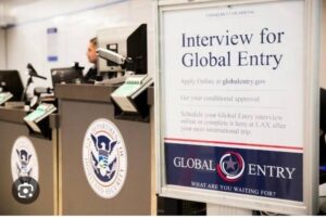 global entry interview sign.