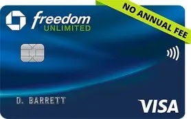 Chase Freedom Unlimited® – Best Travel Credit Cards with No Annual Fee