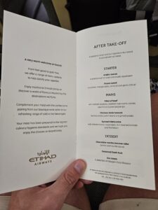 Etihad A321 Business Class Review – etihad airwyas a321 food menu business class