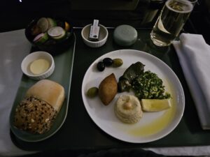 Etihad A321 Business Class Review – etihad airways business class appetizer arabic mezze