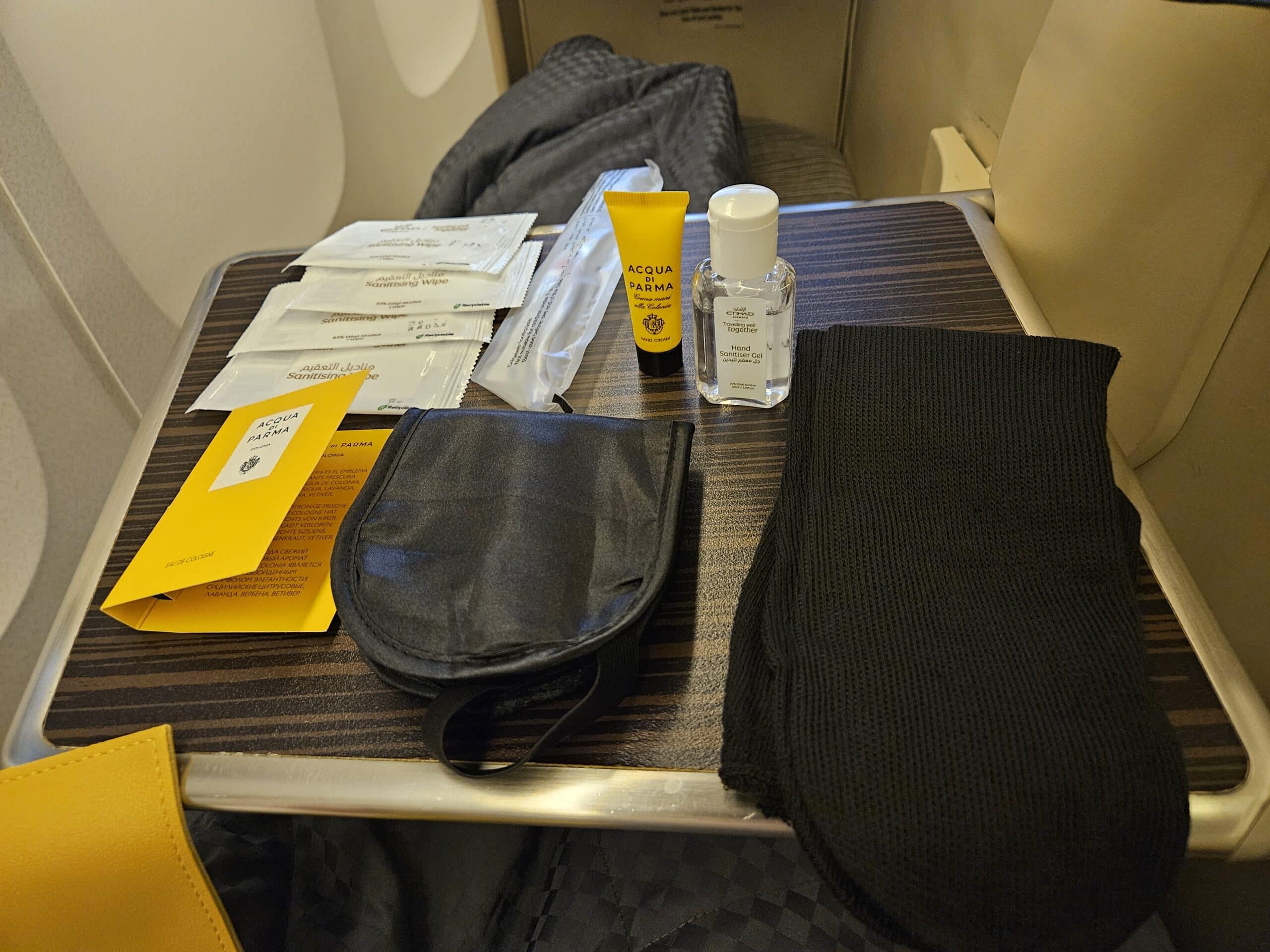 Etihad 777-300ER Business Class Review 12 - Etihad 777-300ER Business Class Etihad 777-300ER Business Class Review – etihad 777 amenity kit contents