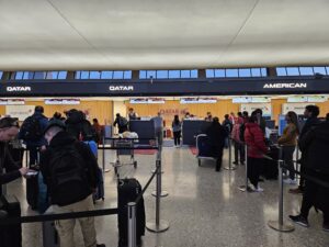 Qatar a350 Airbus 1000 Business Class Review – dulles check-in qatar