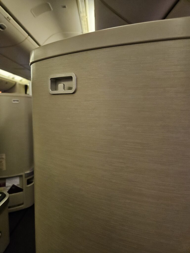 Qatar Airways 777-300ER Business Class Review – qatar airways 777 coat hook