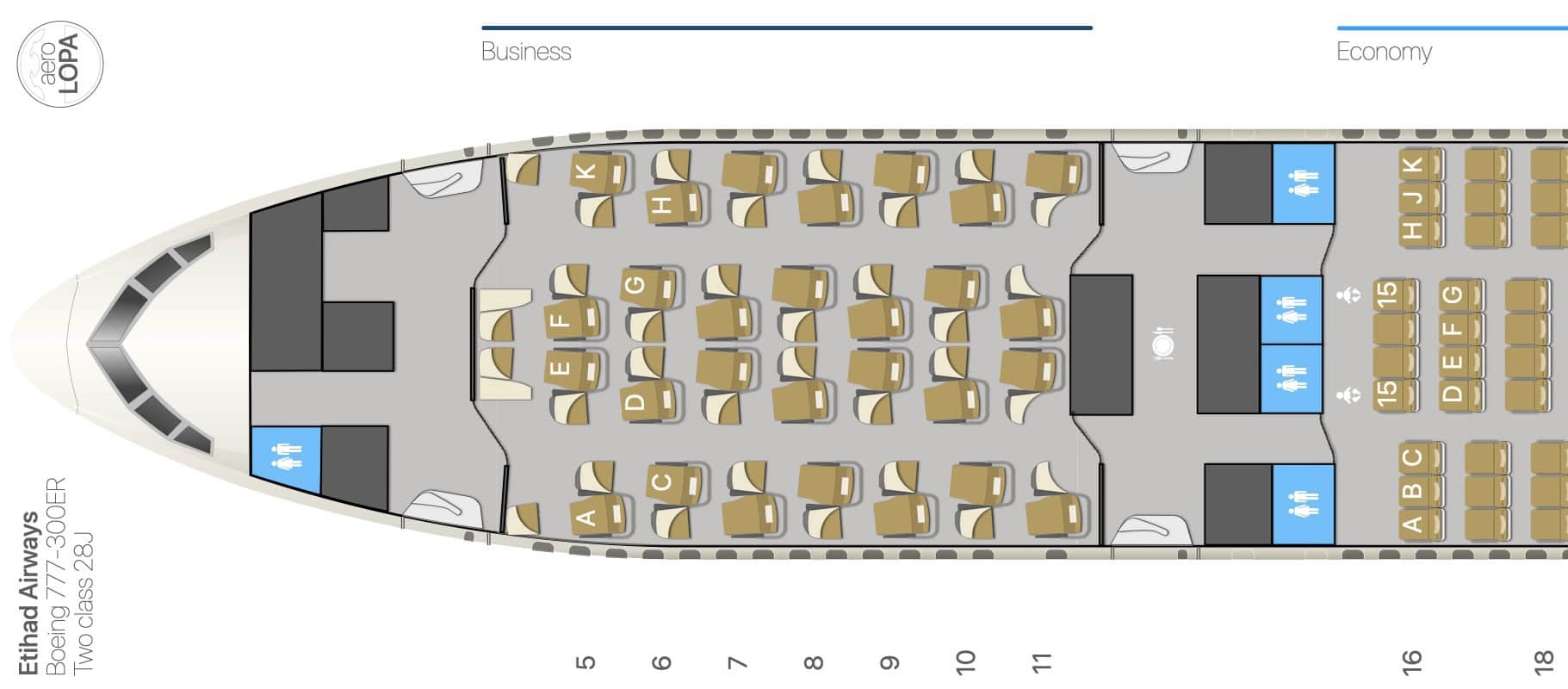 Etihad 777-300ER Business Class Review 2 - Etihad 777-300ER Business Class Etihad 777-300ER Business Class Review – Etihad Airways Boeing 777-300ER Seat Map