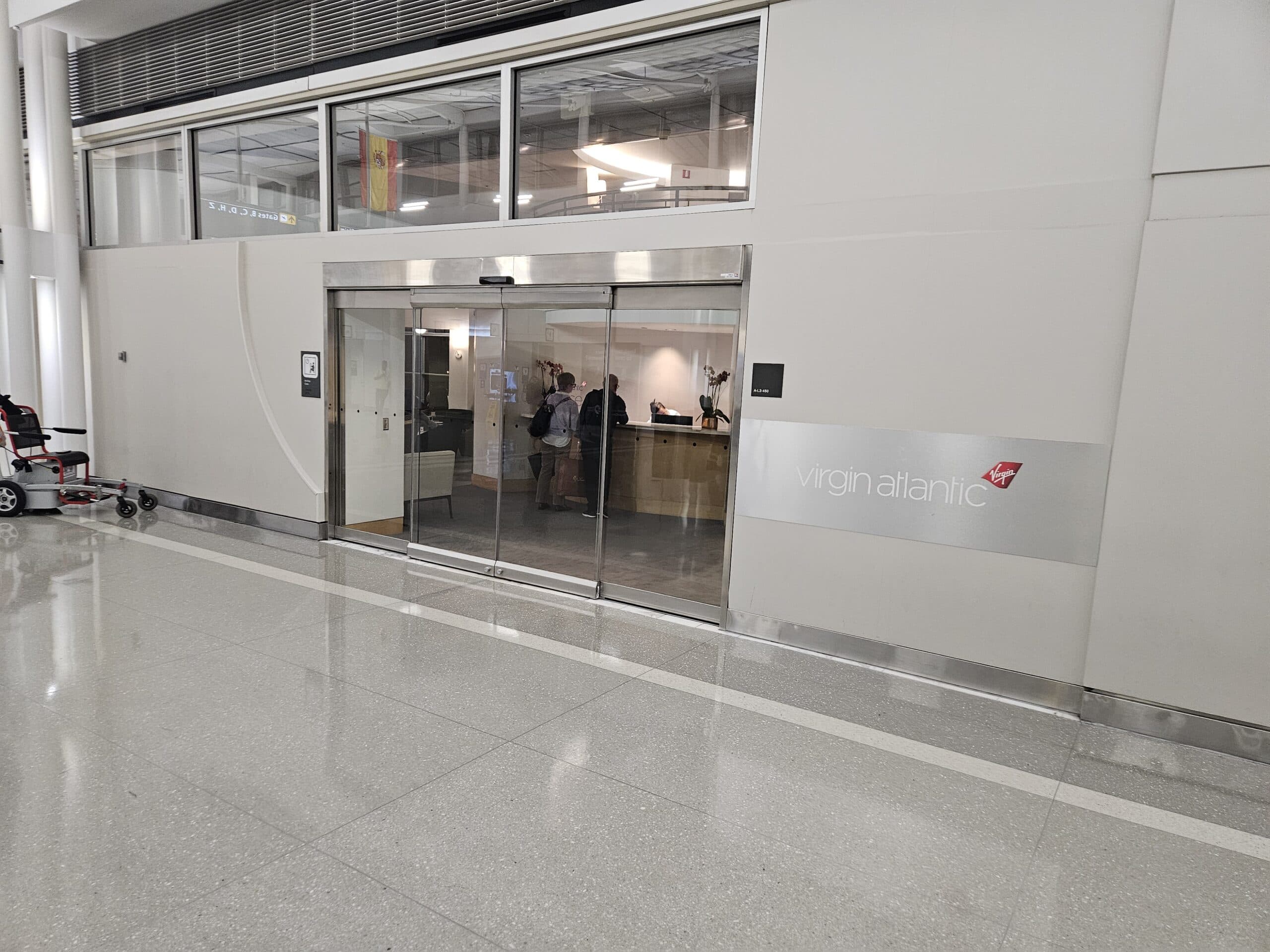 Virgin Atlantic A330-900neo Upper Class Review – virgin atlantic clubhouse entrance washington dc dulles iad