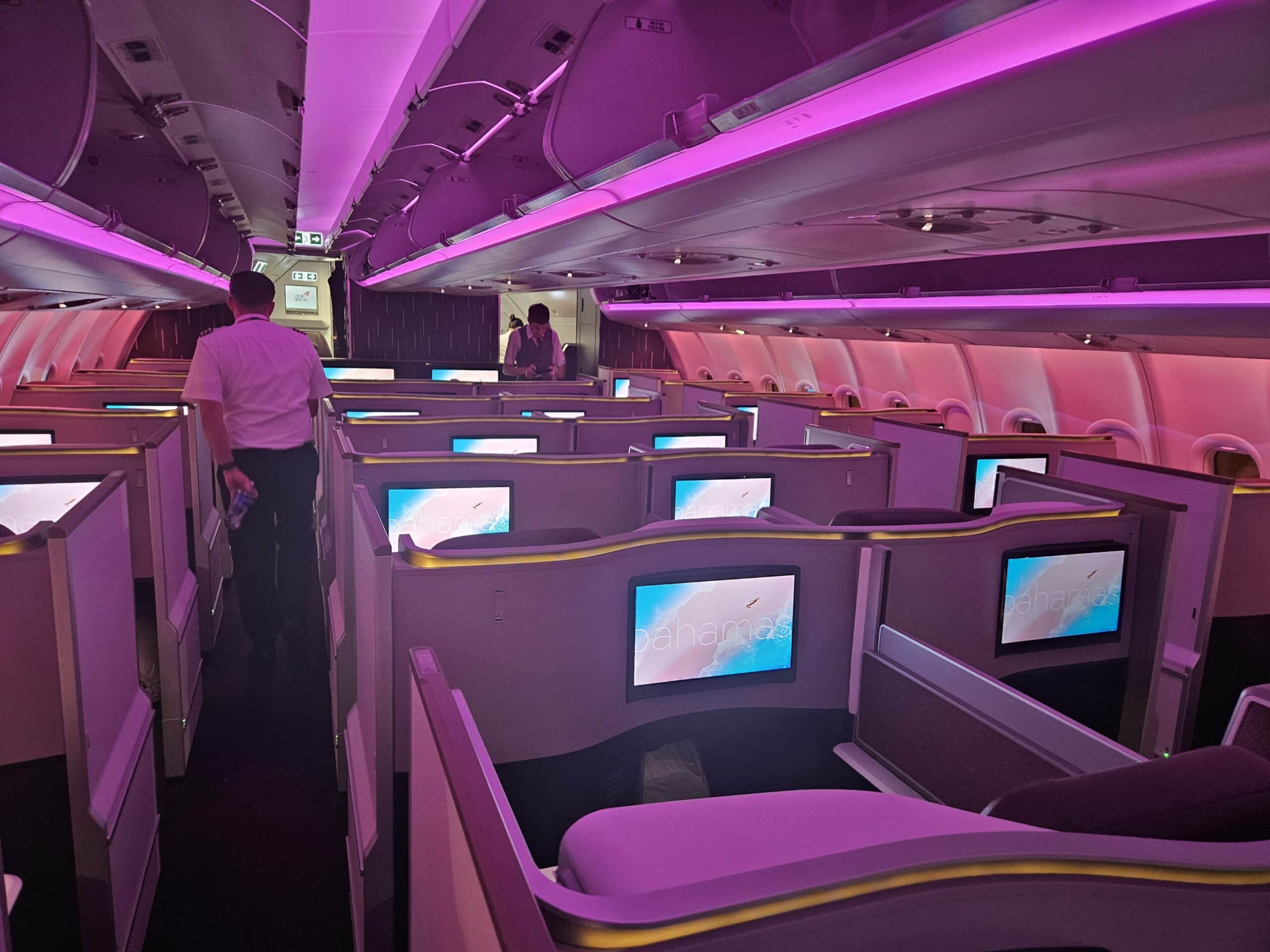Virgin Atlantic A330-900neo Upper Class Review – virgin atlantic a330 business class cabin v2