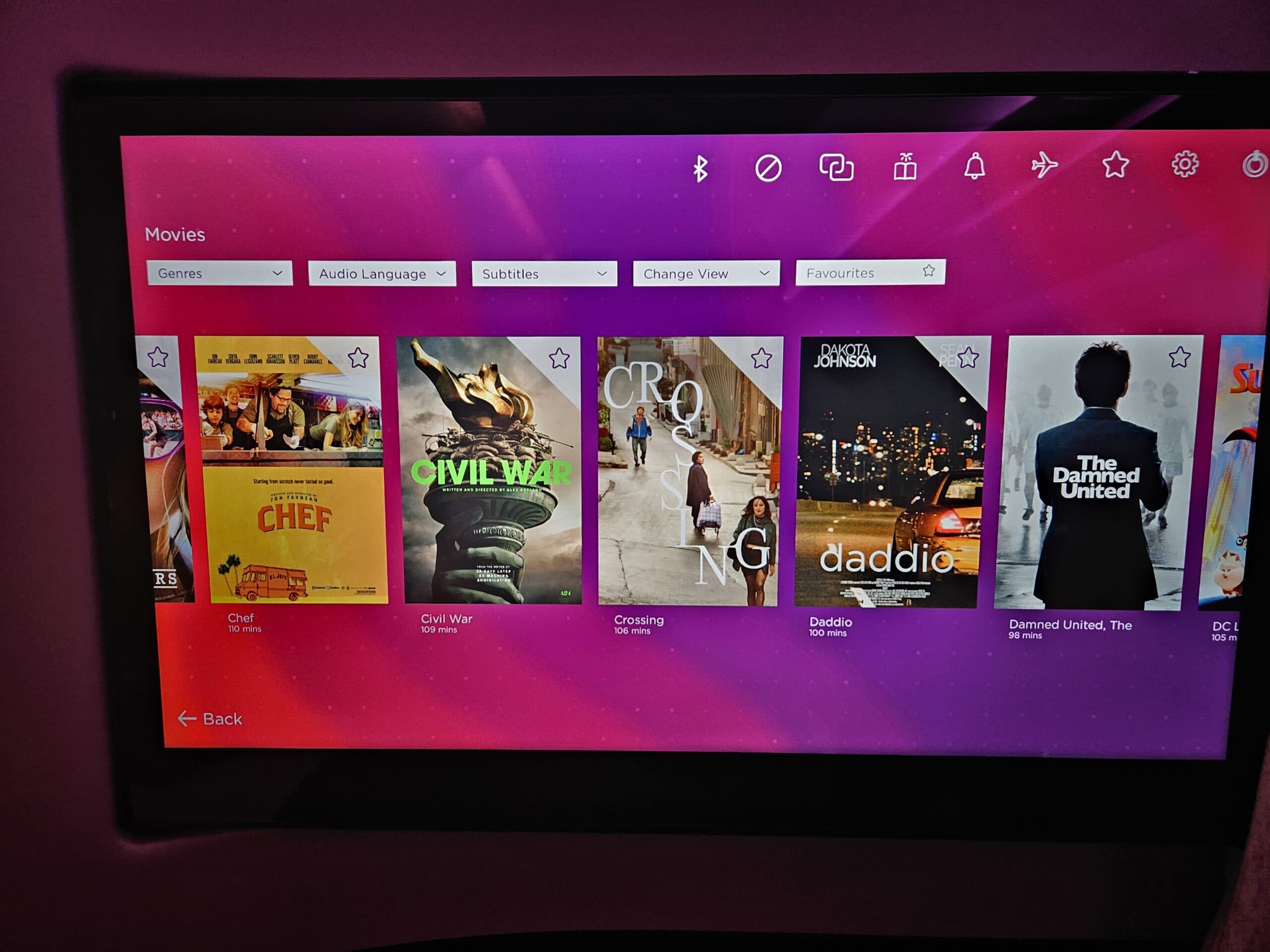 Virgin Atlantic A330-900neo Upper Class Review – virgin atlantic upper class business class movie selection television TV