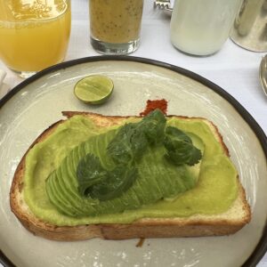 Park Hyatt Bangkok Review 35 - park hyatt bangkok Park Hyatt Bangkok Review – Park Hyatt Bangkok Breakfast Avocado Toast, Orange Juice, And Tropical Smoothie