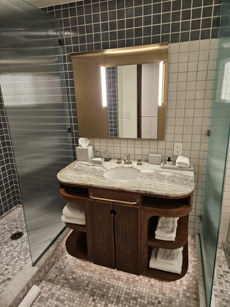 Thompson Washington DC Review – subway tile bathroom bath room sink washington DC Thompson 