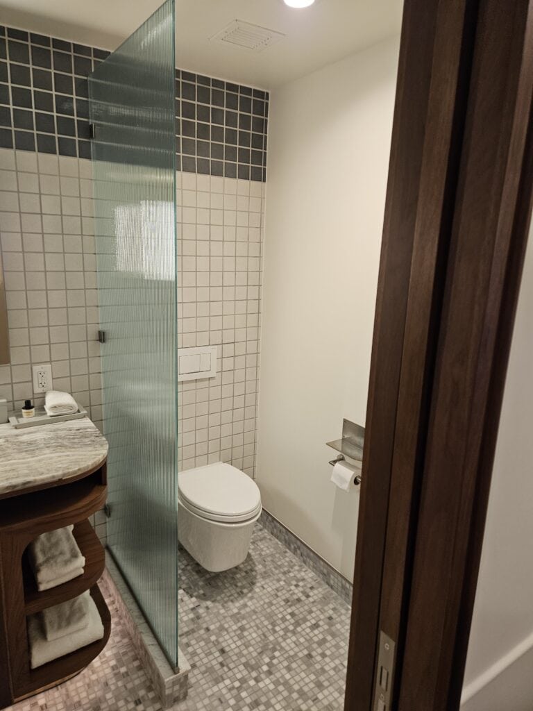 Thompson Washington DC Review – bathroom bath room toilet washington dc thompson king bedroom balcony loo