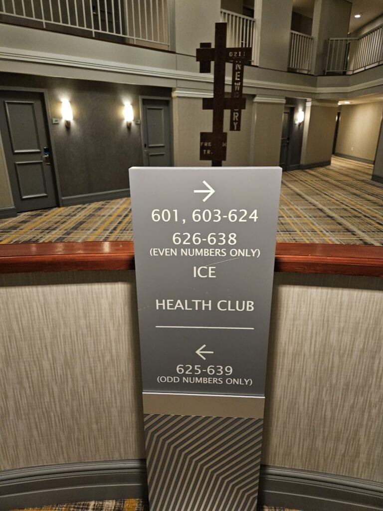 Hyatt Regency Boston Review – hyatt regency boston gym gymnasium pathway sign