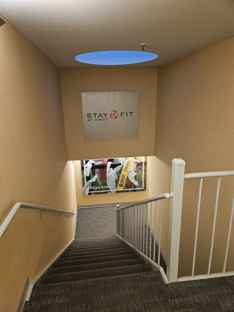 Hyatt Regency Boston Review – hyatt regency boston gym gymnasium pathway