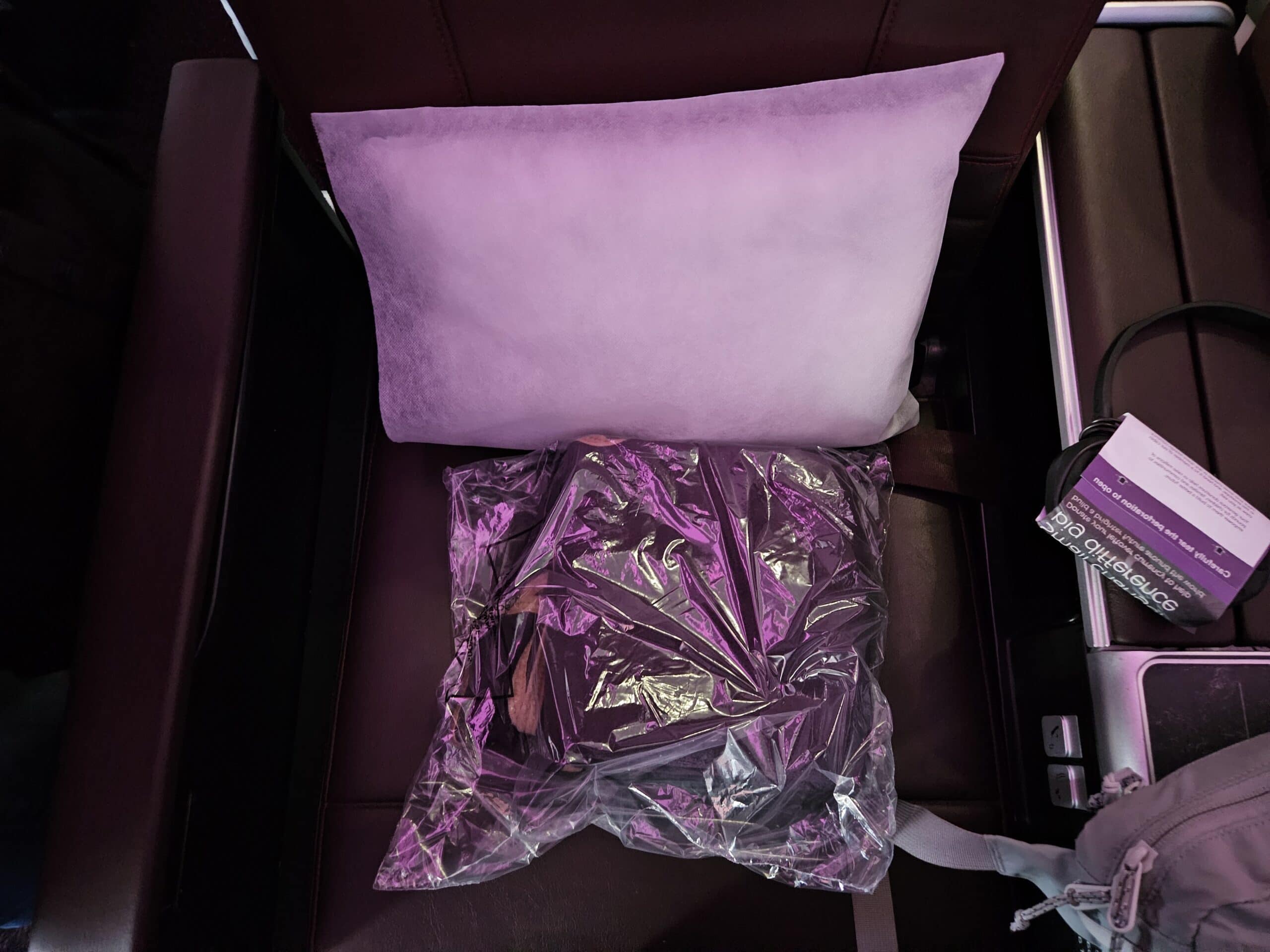 Virgin Atlantic A330-900neo Premium Economy Review 15 - Virgin Atlantic A330-900neo Premium Economy Virgin A330-900neo Premium Economy Review – virgin atlantic a330 blanket pillow premium economy
