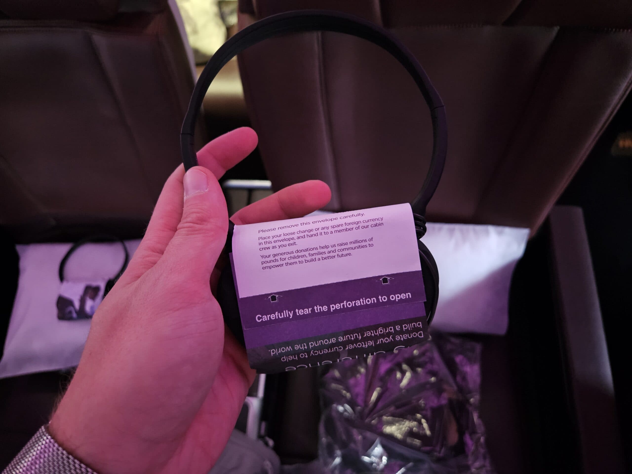 Virgin Atlantic A330-900neo Premium Economy Review 16 - Virgin Atlantic A330-900neo Premium Economy Virgin A330-900neo Premium Economy Review – virgin atlantic a330 premium economy headphones envelope donation charity