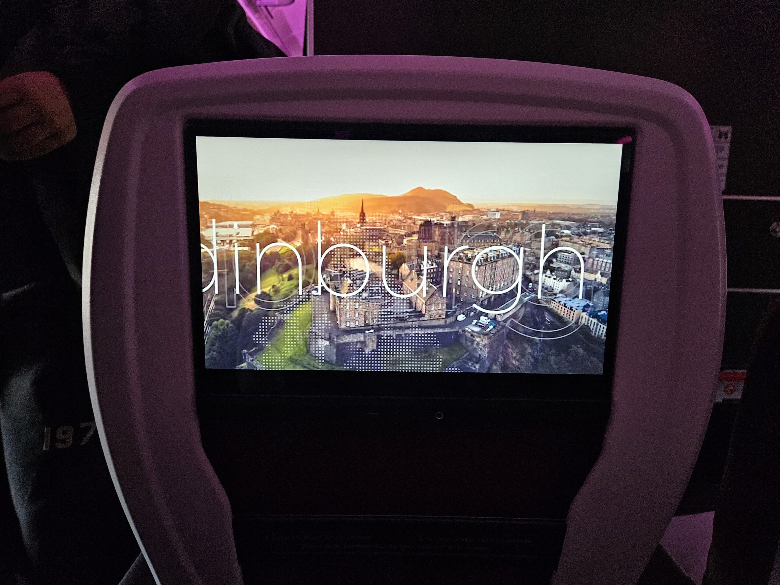 Virgin Atlantic A330-900neo Premium Economy Review 22 - Virgin Atlantic A330-900neo Premium Economy Virgin A330-900neo Premium Economy Review – tv television screen a330 virgin atlantic premium economy