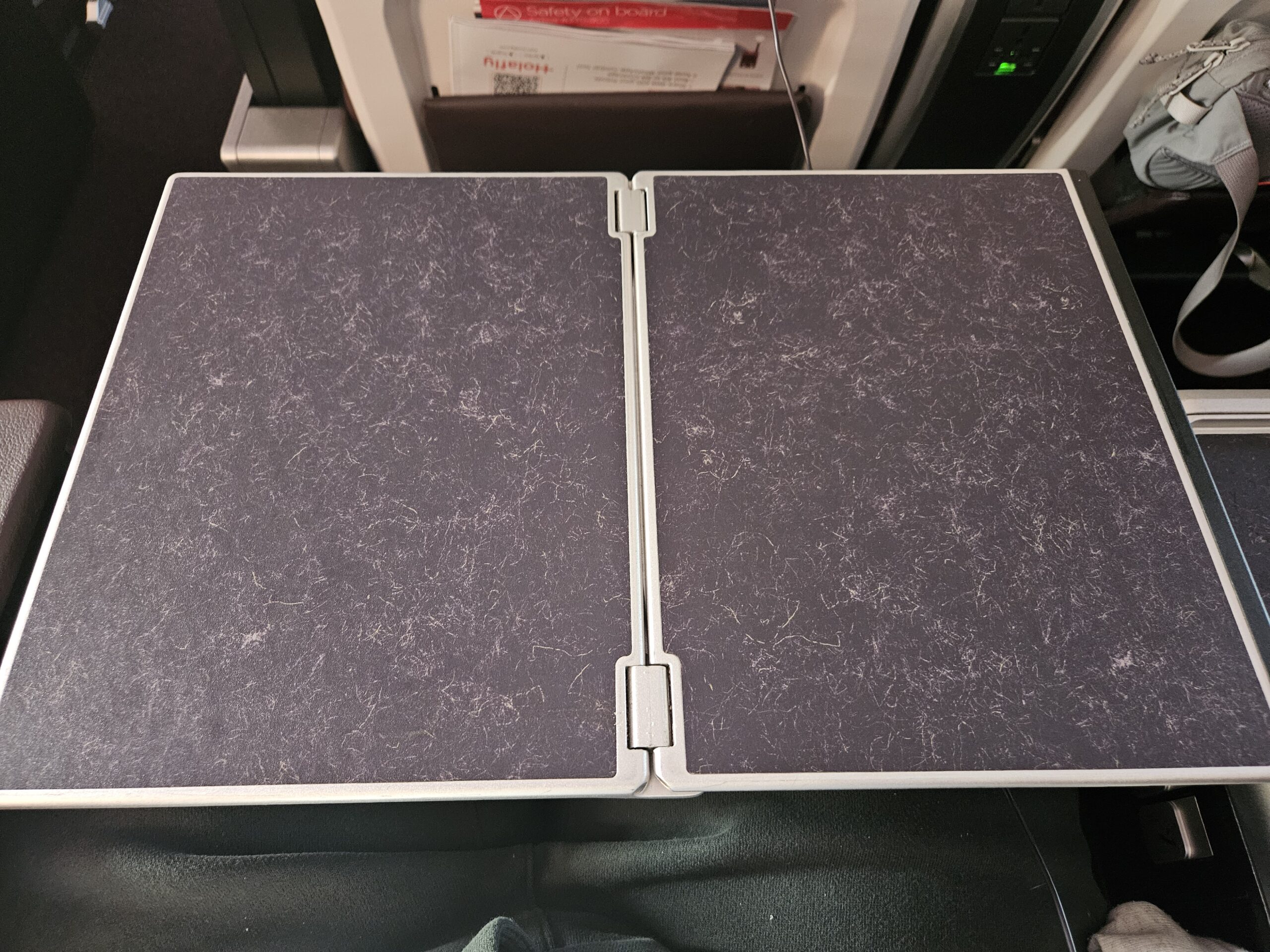 Virgin Atlantic A330-900neo Premium Economy Review 19 - Virgin Atlantic A330-900neo Premium Economy Virgin A330-900neo Premium Economy Review – premium economy virgin atlantic a330 tray table open fully