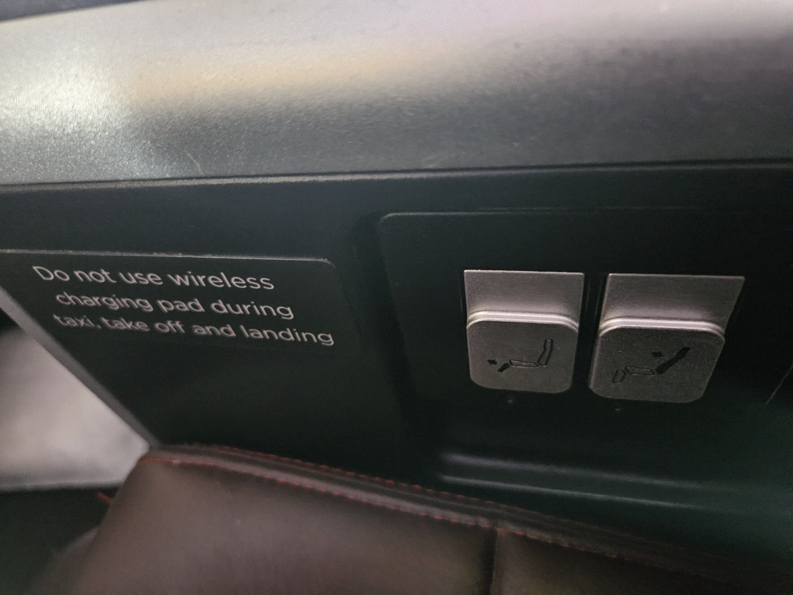 Virgin Atlantic A330-900neo Premium Economy Review 21 - Virgin Atlantic A330-900neo Premium Economy Virgin A330-900neo Premium Economy Review – seat controls premium economy a330 virgin atlantic footrest seat back seatback foot rest