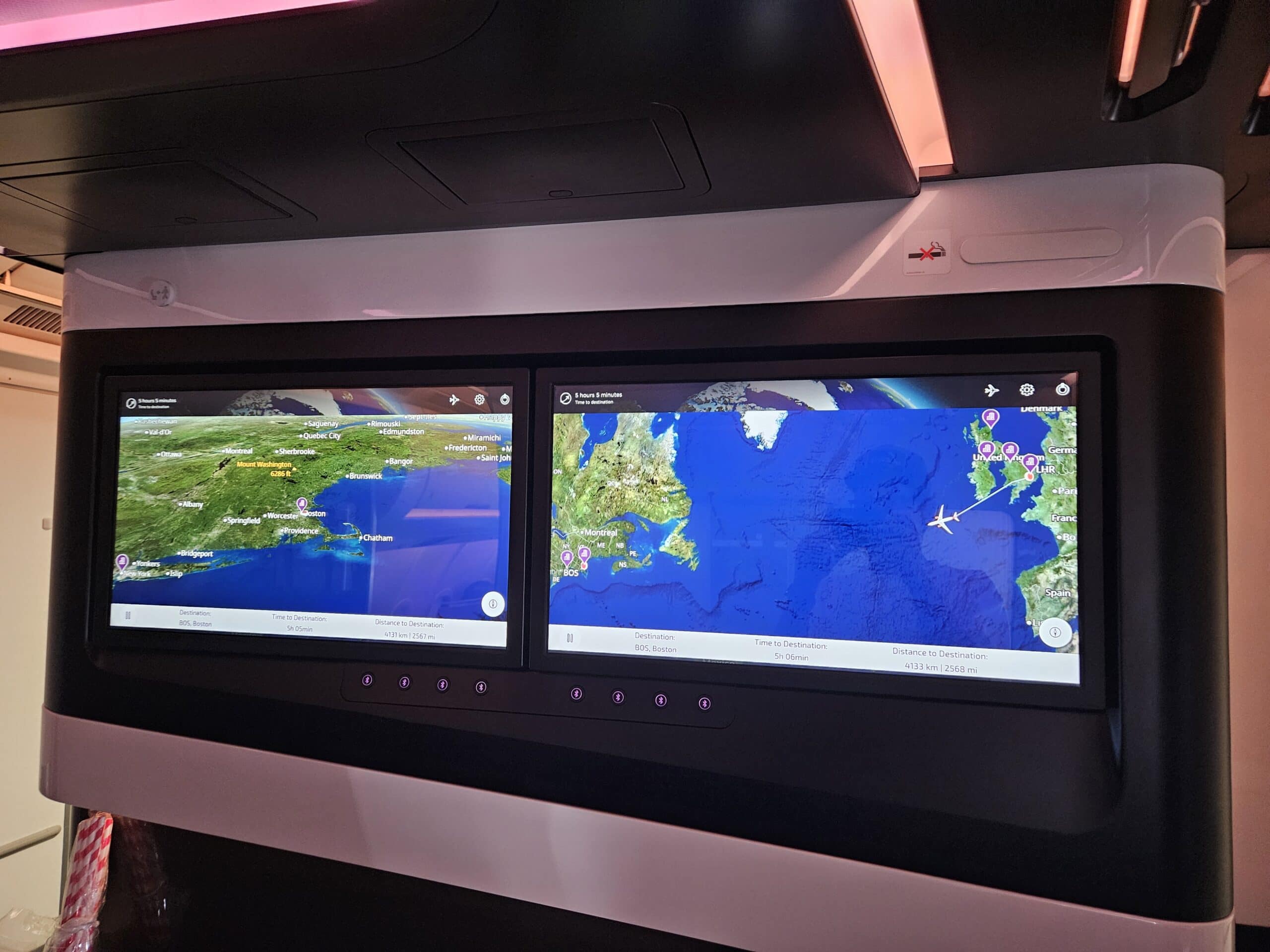 Virgin Atlantic A330-900neo Premium Economy Review 37 - Virgin Atlantic A330-900neo Premium Economy Virgin A330-900neo Premium Economy Review – premium economy a330 lounge virgin atlantic tv monitor