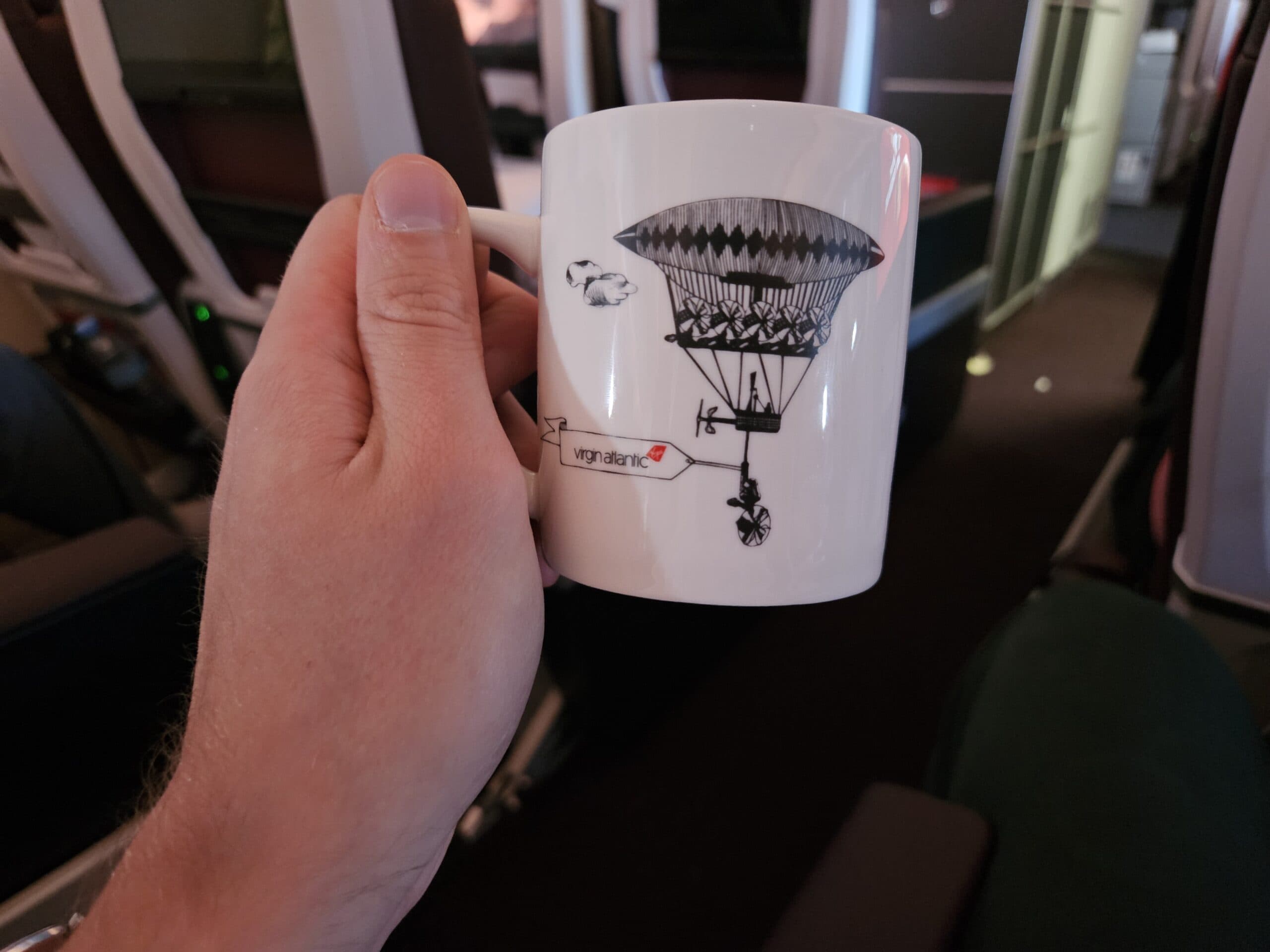 Virgin Atlantic A330-900neo Premium Economy Review 36 - Virgin Atlantic A330-900neo Premium Economy Virgin A330-900neo Premium Economy Review – virgin atlantic coffee tea mug premium economy a330