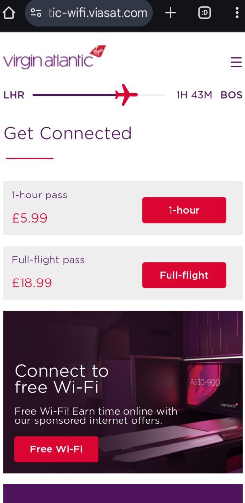 Virgin Atlantic A330-900neo Premium Economy Review 28 - Virgin Atlantic A330-900neo Premium Economy Virgin A330-900neo Premium Economy Review – wifi pricing virgin atlantic a330 premium economy