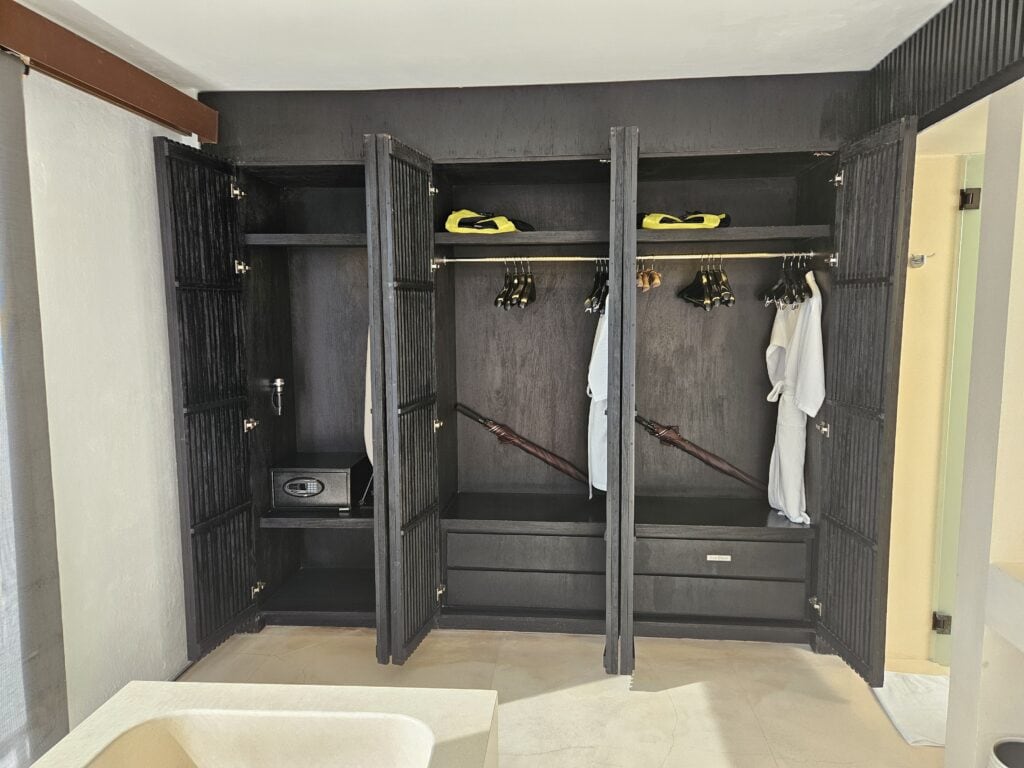 Park Hyatt Maldives Overwater Villa Review – park hyatt maldives overwater sunset villa pool closets safe hangers robe umbrellas