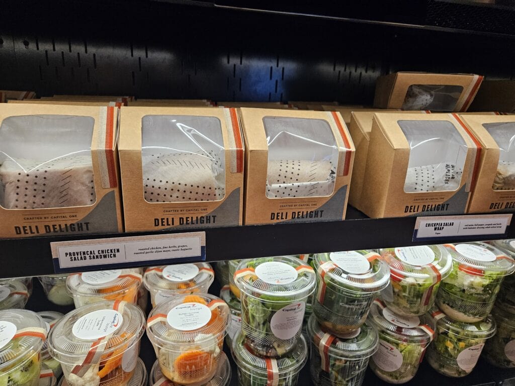 capital one lounge iad - grab-n-go food