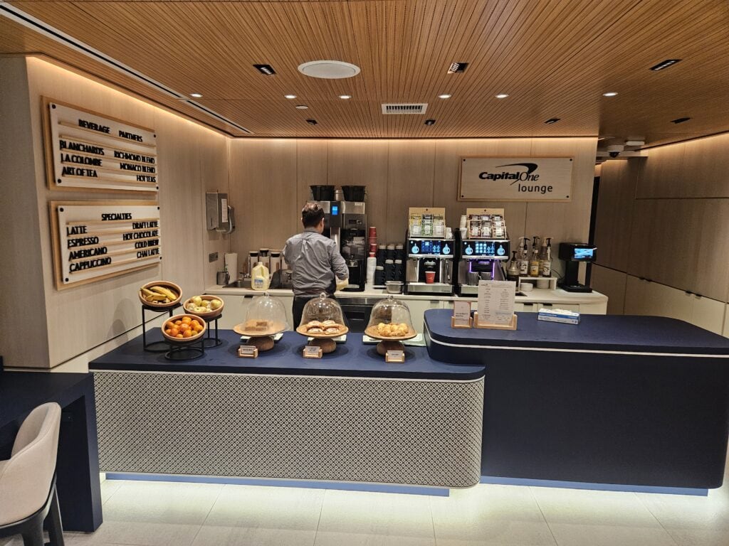 capital one lounge iad - coffee bar