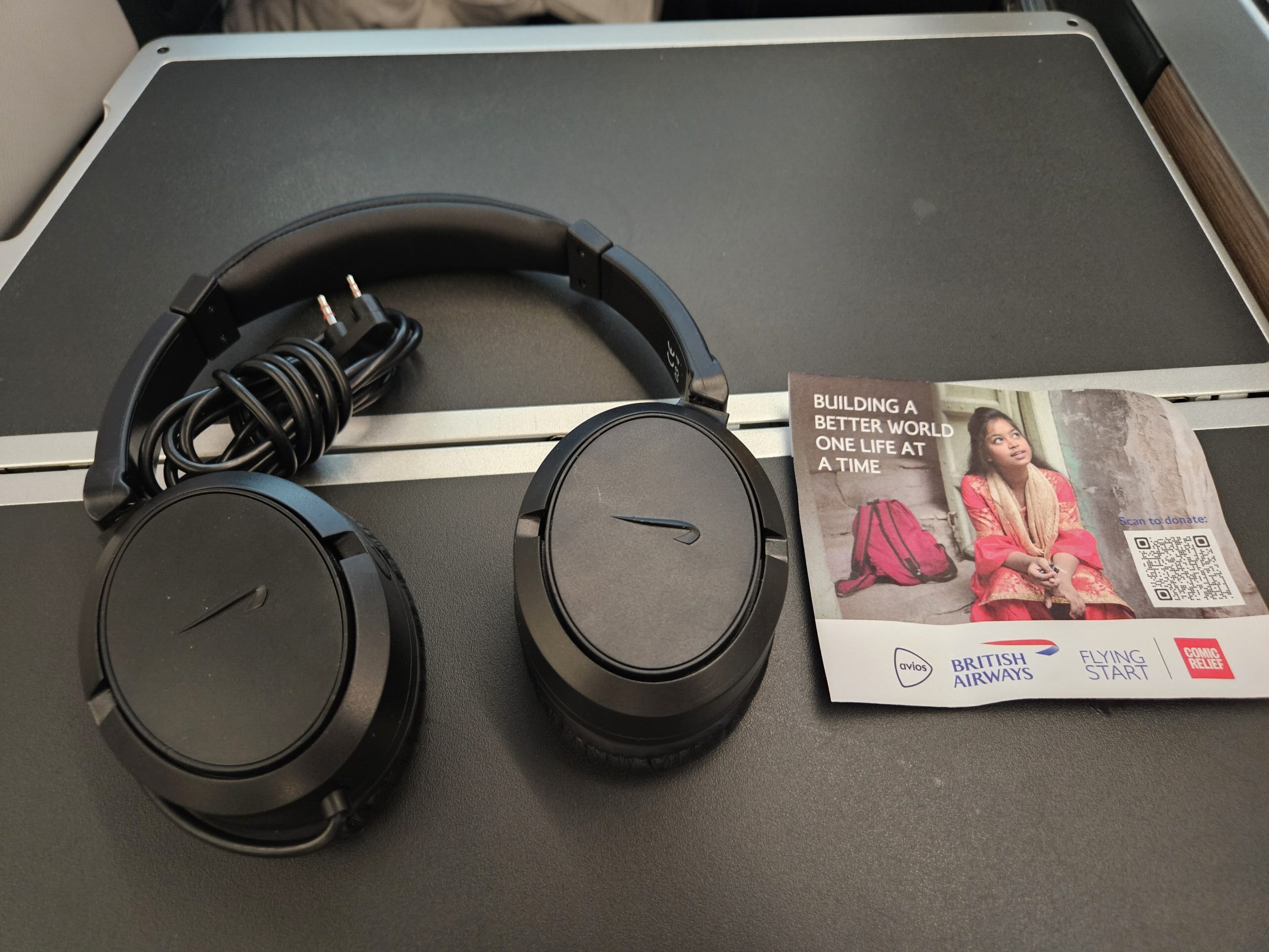 British Airways A350-1000 Business Class - Club Suites Headphones
