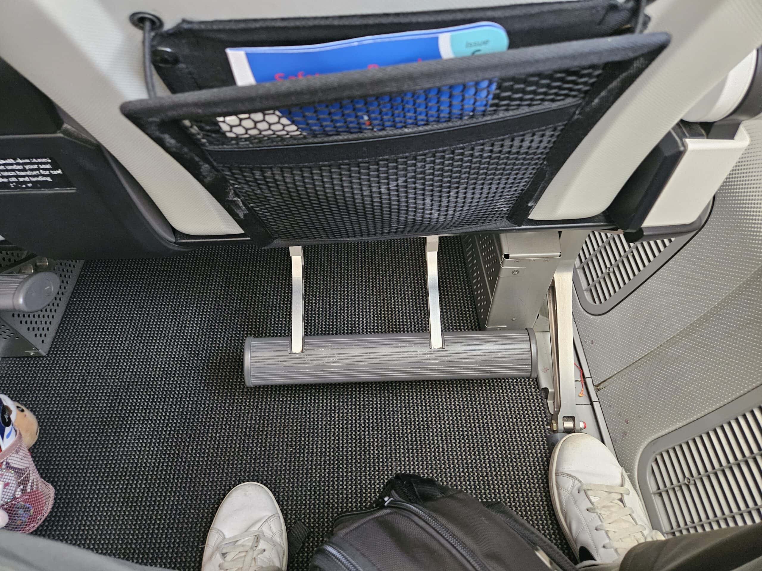 British Airways 787-8 Premium Economy - Seat Footrest