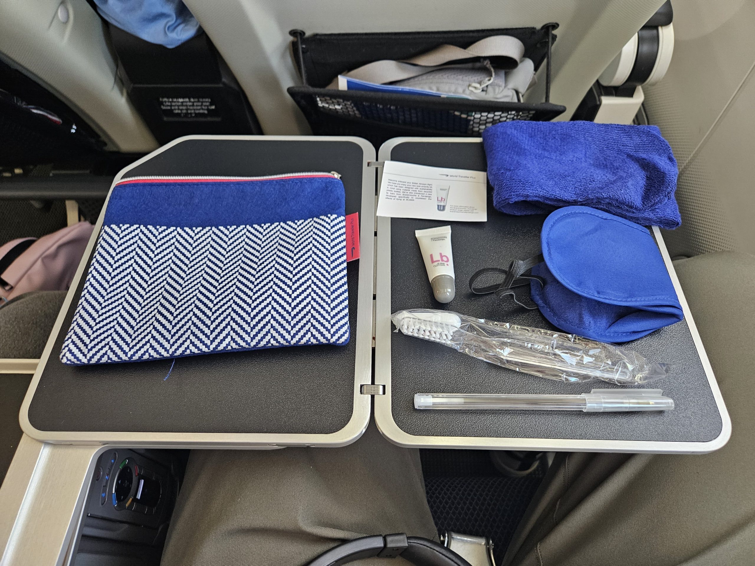 British Airways 787-8 Premium Economy - Amenity Kit