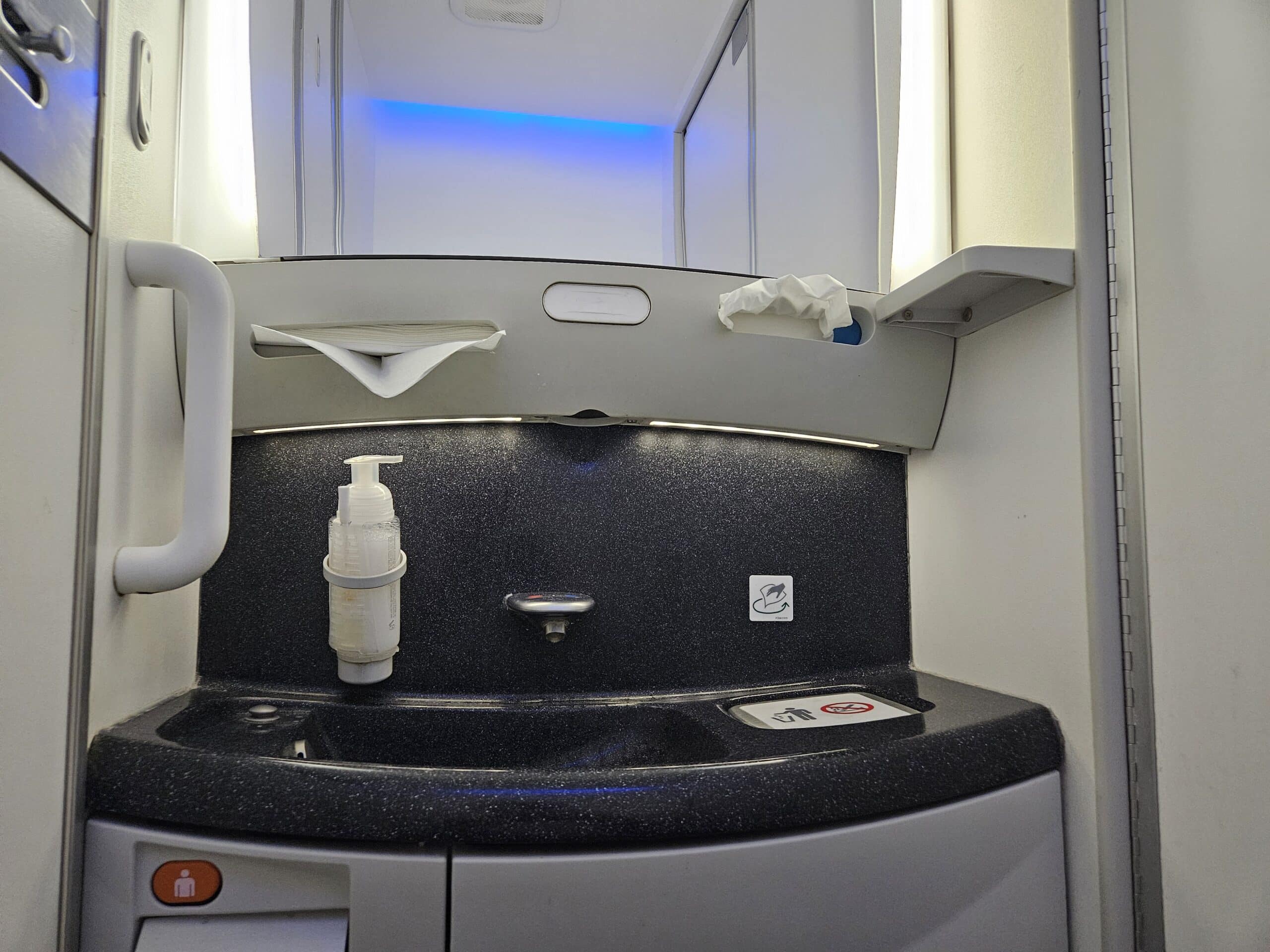 British Airways 787-8 Premium Economy - Lavatory