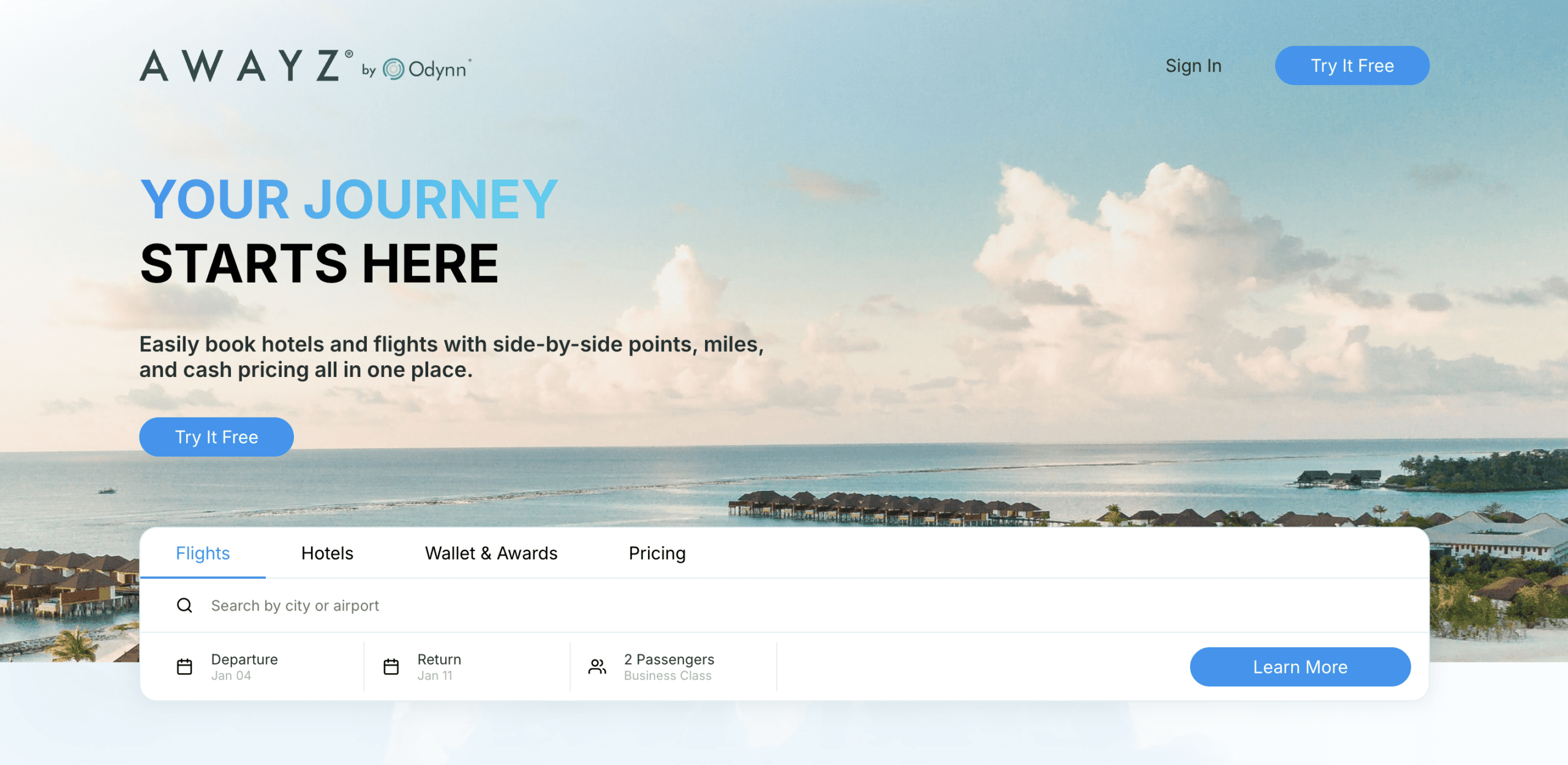 Best Award Flight Search Tools - Awayz by Odynn