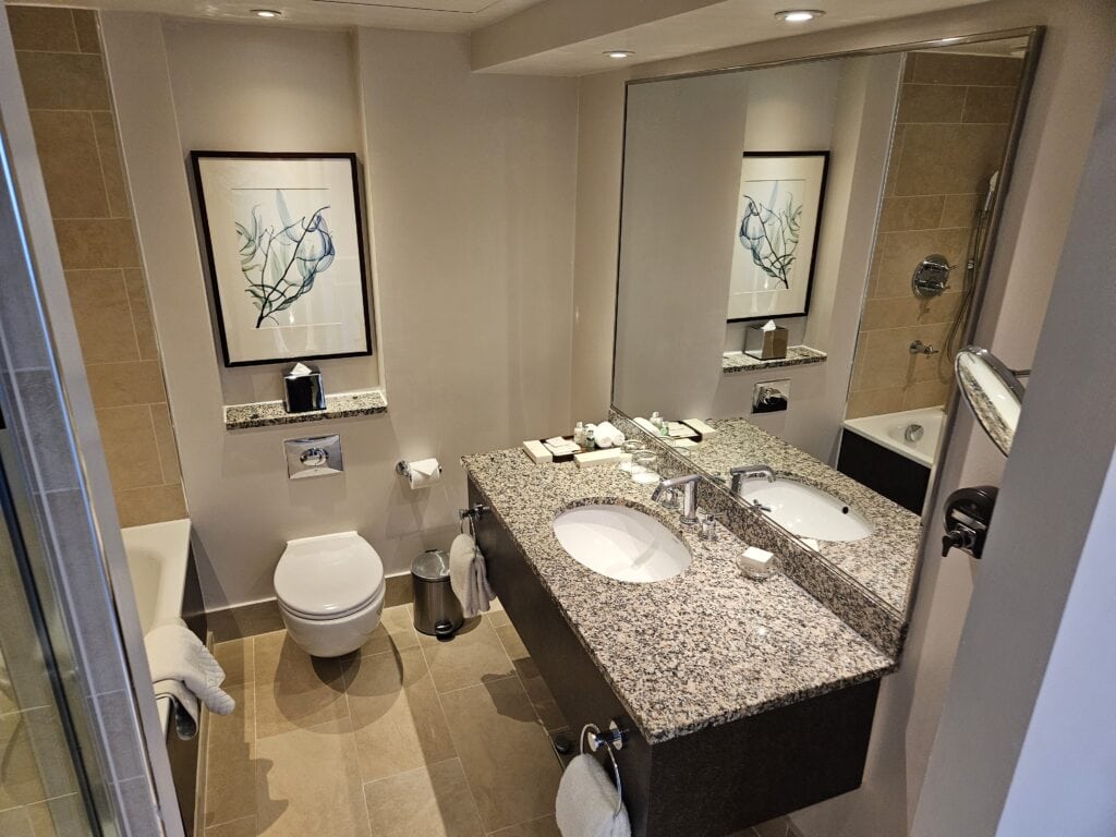 Hyatt Regency London - The Churchill: Regency Suite Balcony Sink and Toilet