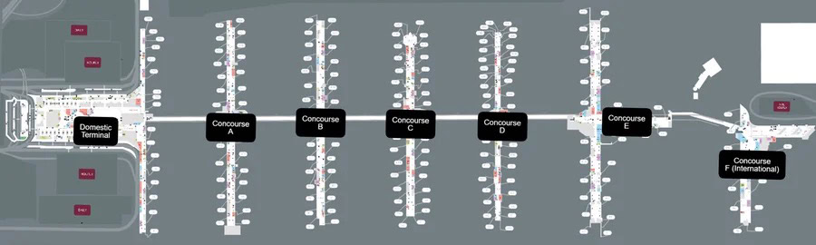 How To Get Between Terminals At ATL 1 - How To Get Between Terminals At ATL How To Get Between Terminals At ATL: Terminal ayout