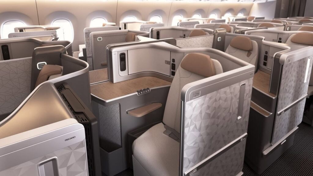China Airlines Launching Phoenix Flights: China Airlines A350-900 Business Class Cabin