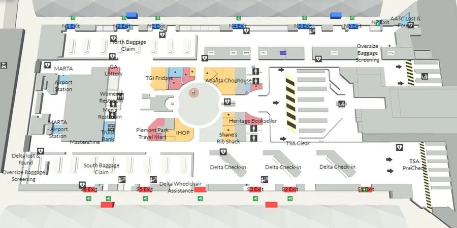 How To Get Between Terminals At ATL 6 - How To Get Between Terminals At ATL How To Get Between Terminals At ATL: Domestic Terminal Map