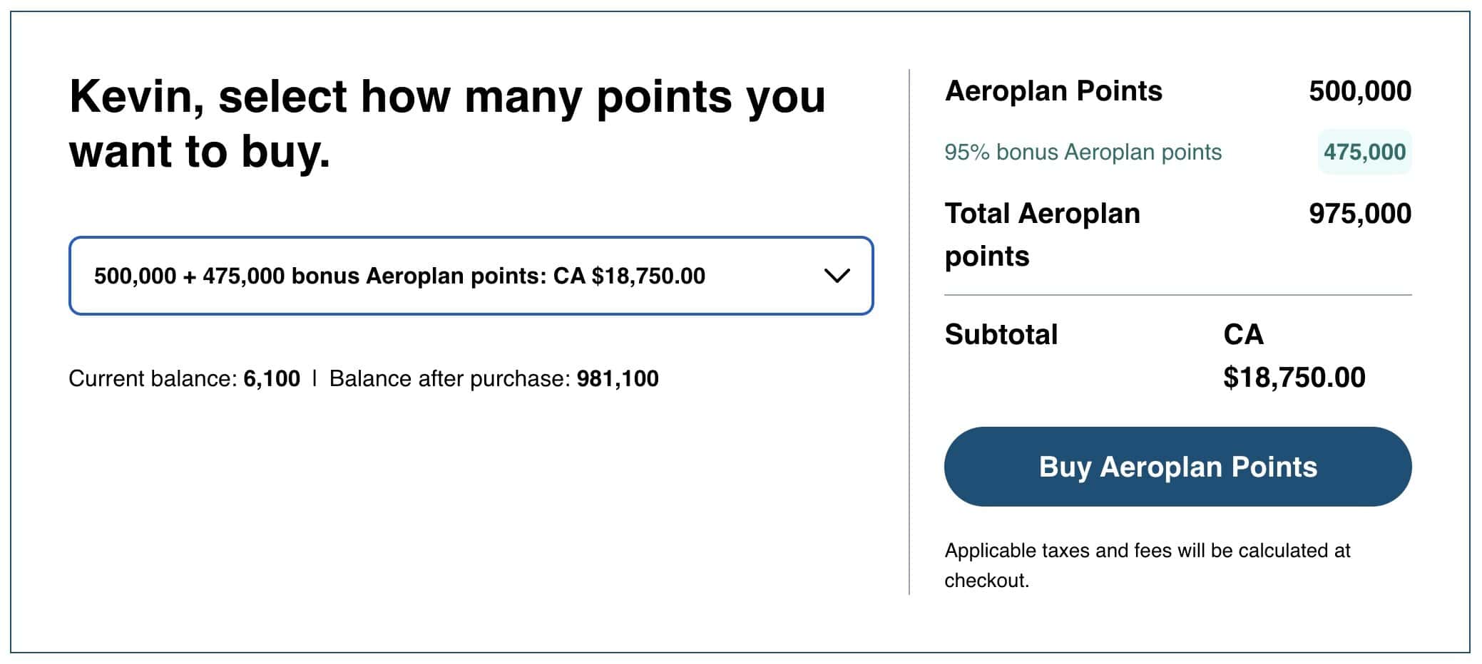 Buy Air Canada Aeroplan Points With A 95% Bonus 2 - Air Canada Aeroplan Buy Air Canada Aeroplan Points With A 95% Bonus