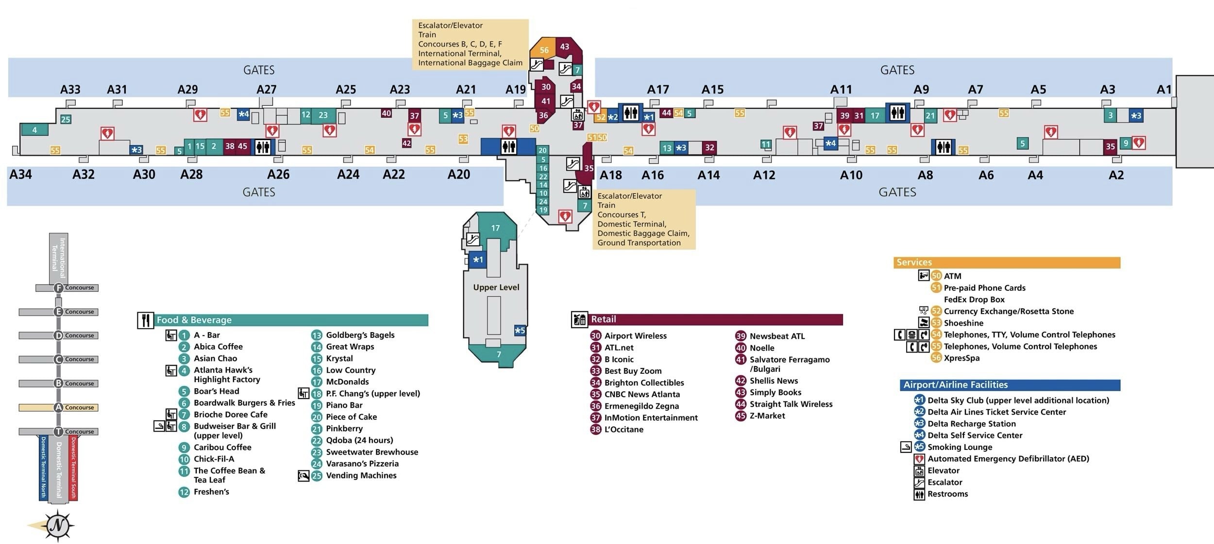 How To Get Between Terminals At ATL 8 - How To Get Between Terminals At ATL How To Get Between Terminals At ATL: Concourse A