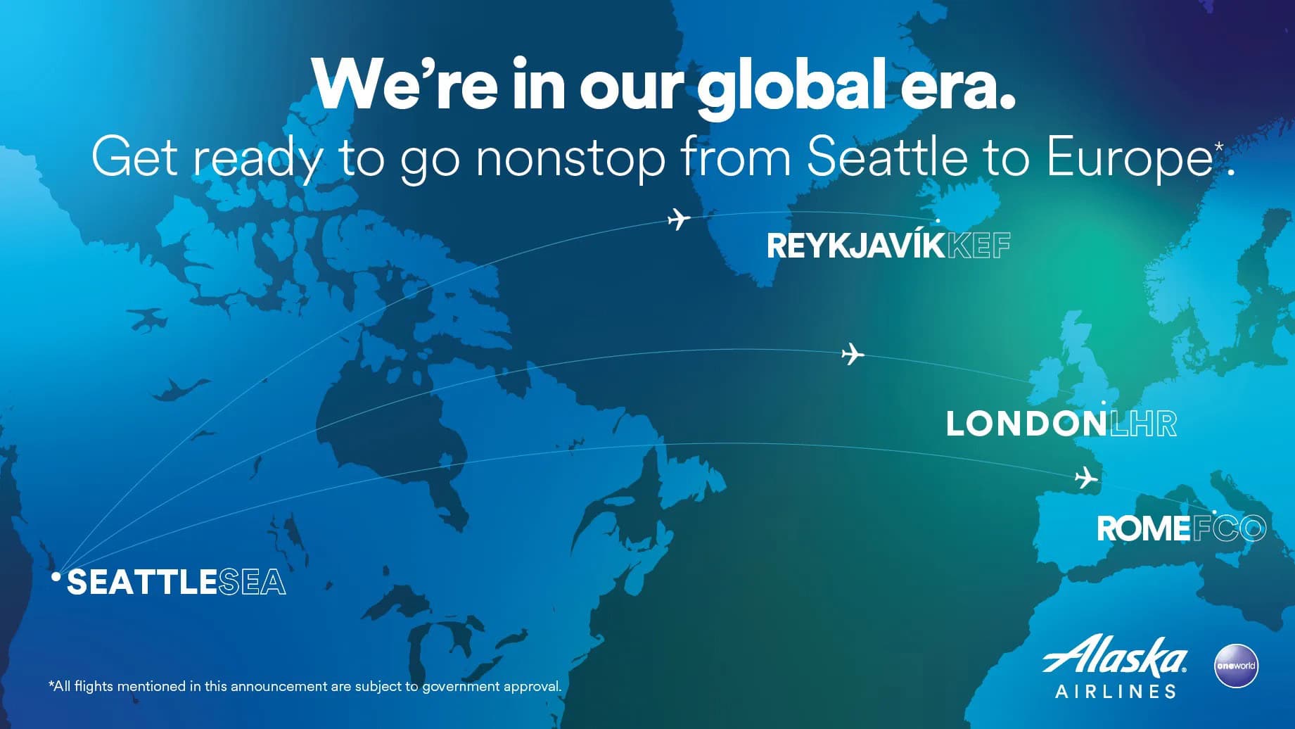 Alaska Airlines New Routes: London and Reykjavik
