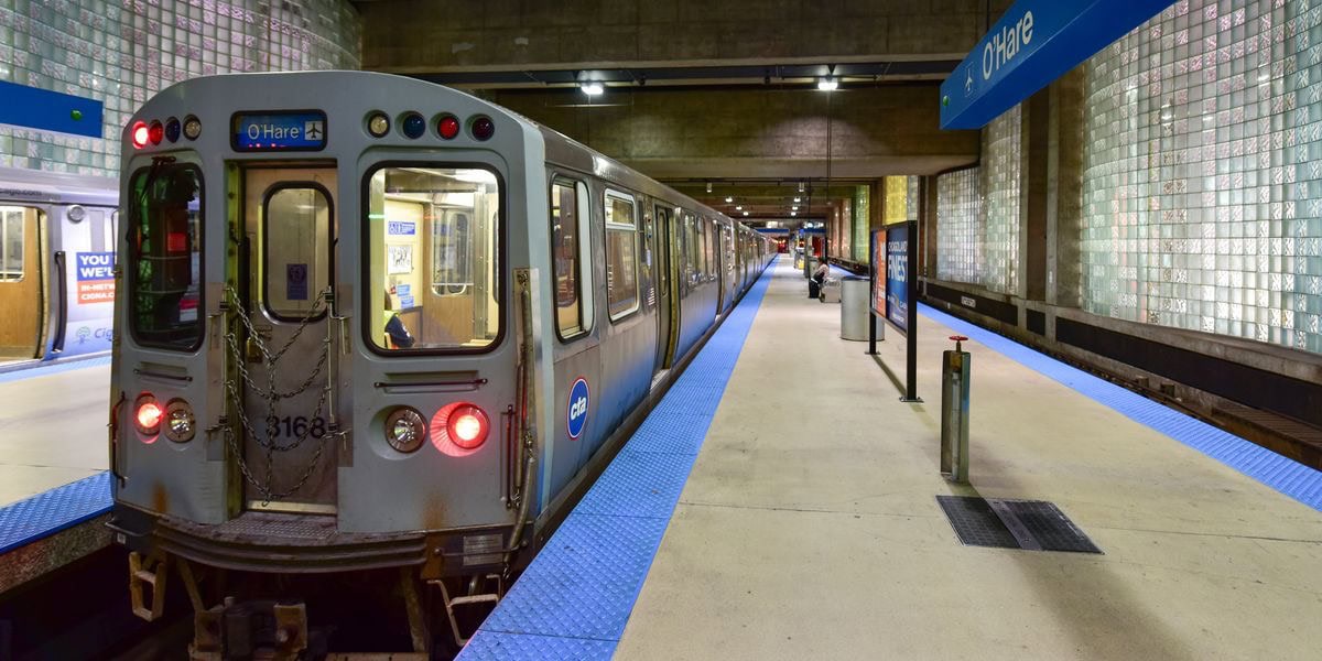 Chicago O'Hare International Airport [ORD] - CTA Blue Line Train