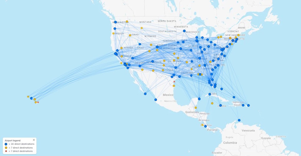Southwest Airlines Guide - Route Network
