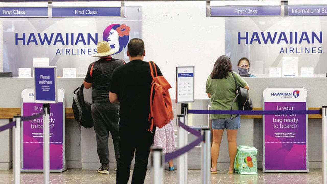Checked Luggage Size Chart And Allowances: Hawaiian Airlines