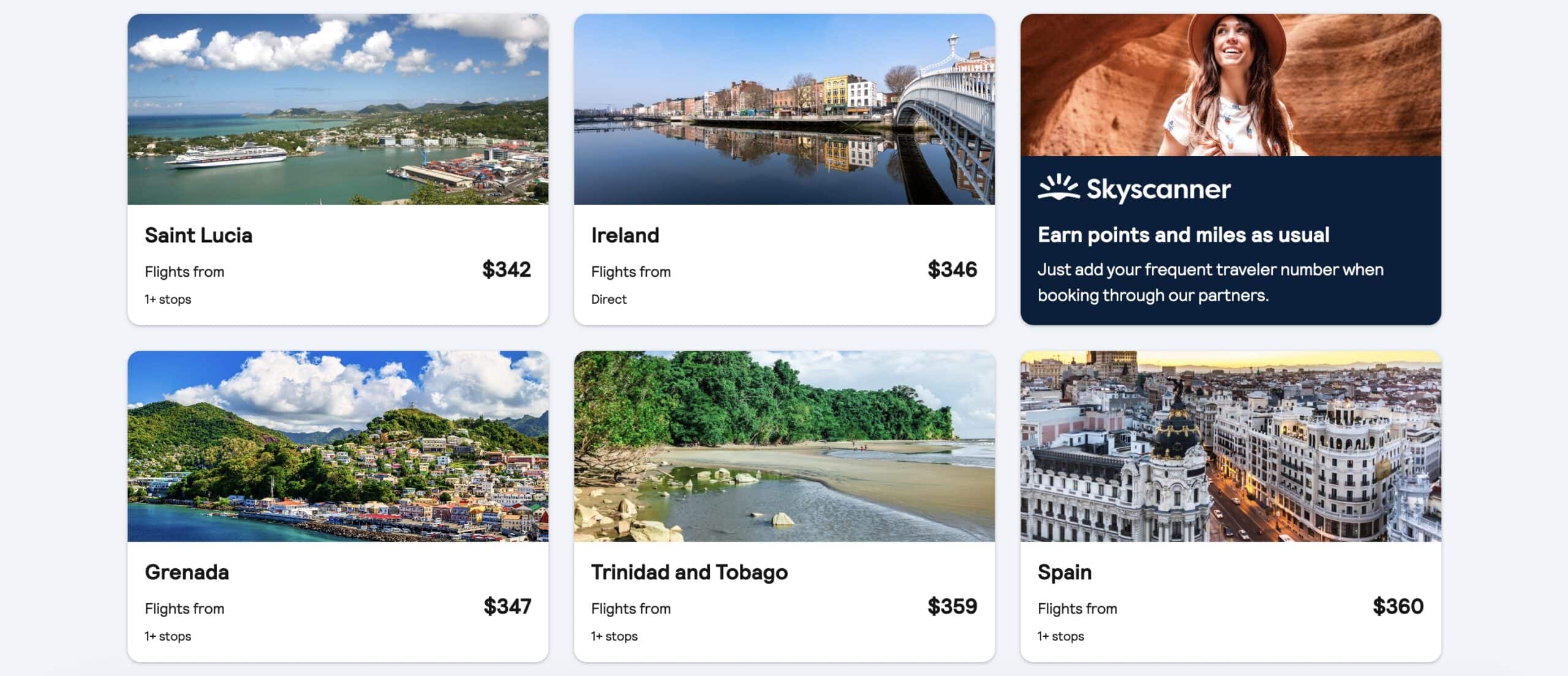 The 10 Best Websites For Booking Cheap Flights - Skyscanner "Explore Everywhere" Flight Search Results Page