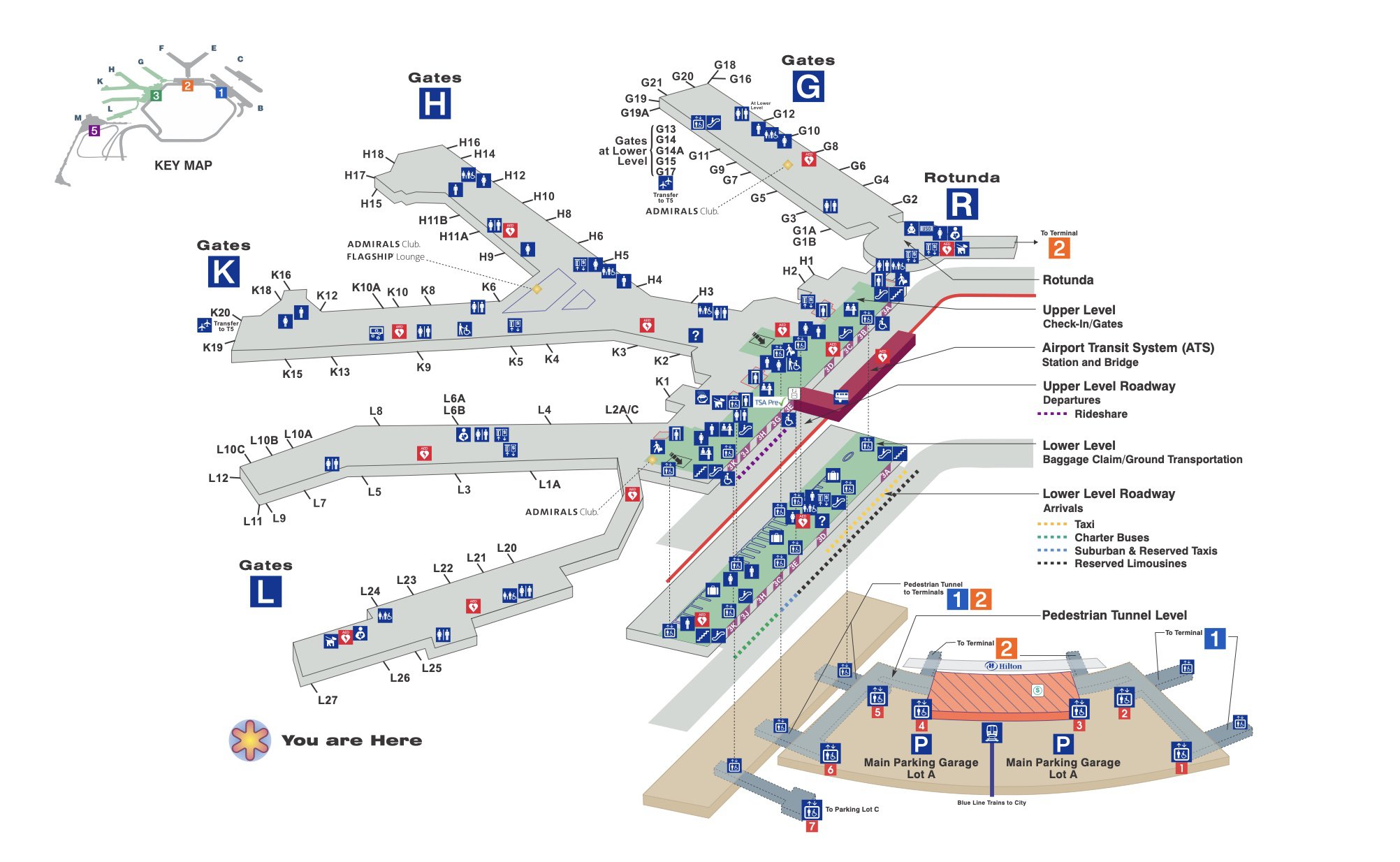 Chicago O’Hare International Airport [ORD] - Terminal 3 Map