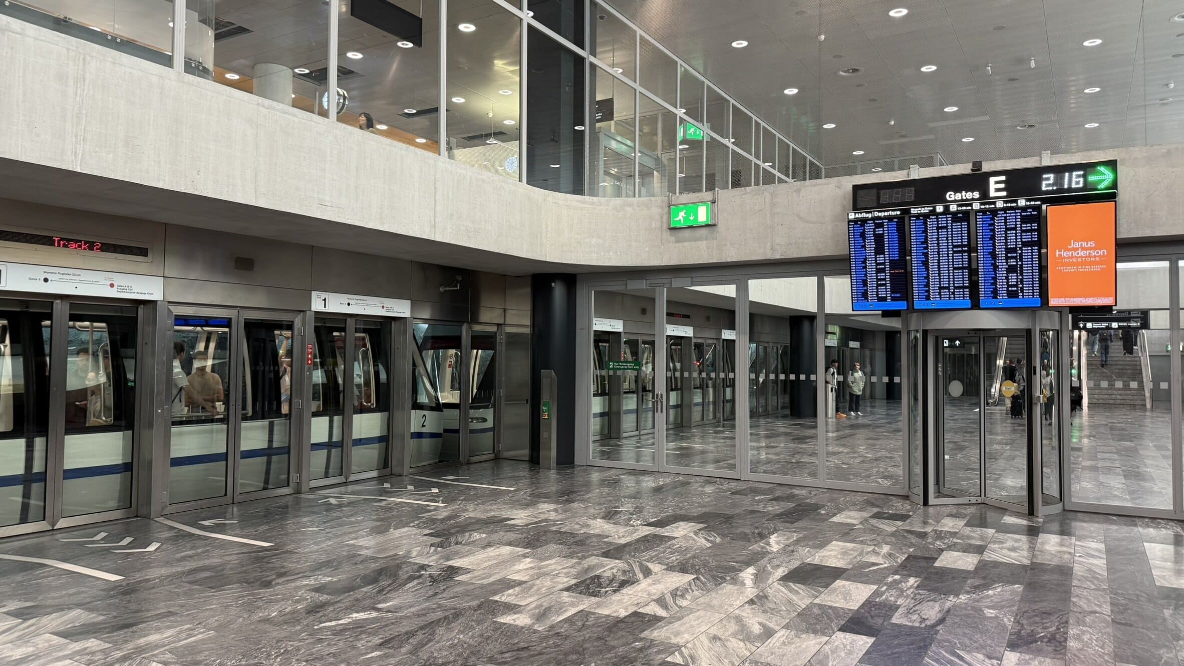 SWISS A330-300 Business Class Review: Seats, Food, Service, And More 4 - SWISS A330-300 Business Class SWISS A330-300 Business Class Review - Terminal E Train At Zurich Airport (ZRH)