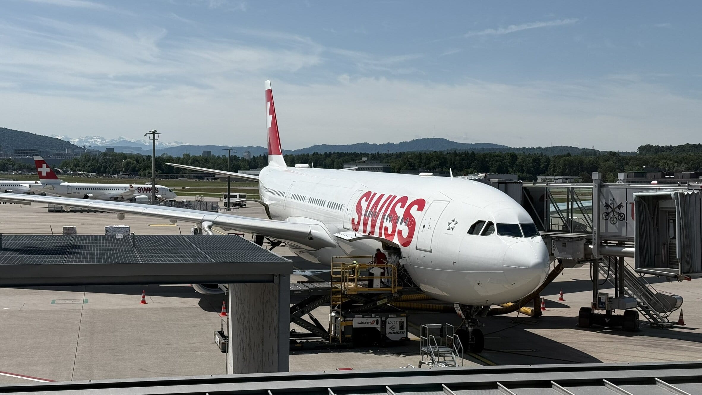 SWISS A330-300 Business Class Review: Seats, Food, Service, And More 6 - SWISS A330-300 Business Class SWISS A330-300 Business Class Review - SWISS Airbus A330-300 At Zurich Airport (ZRH)
