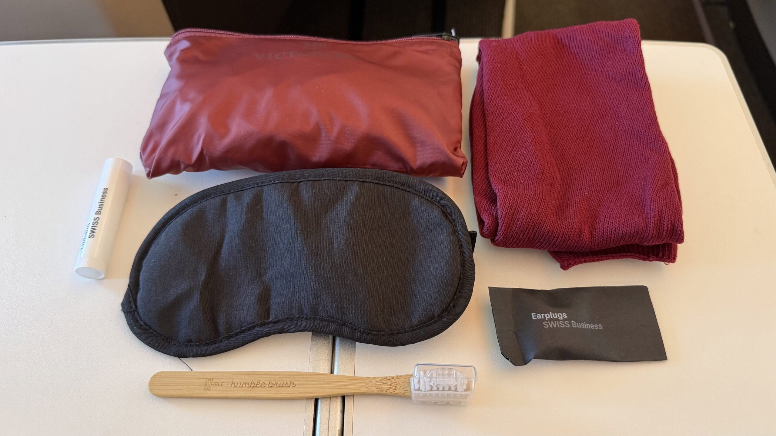 SWISS A330-300 Business Class Review: Seats, Food, Service, And More 16 - SWISS A330-300 Business Class SWISS A330-300 Business Class - Amenity Kit