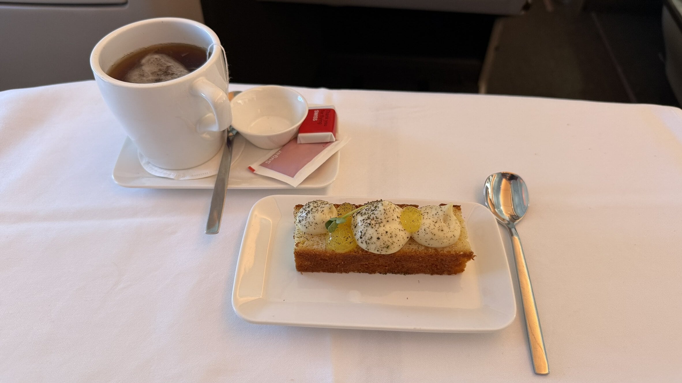 SWISS A330-300 Business Class Review: Seats, Food, Service, And More 21 - SWISS A330-300 Business Class SWISS A330-300 Business Class - Dessert
